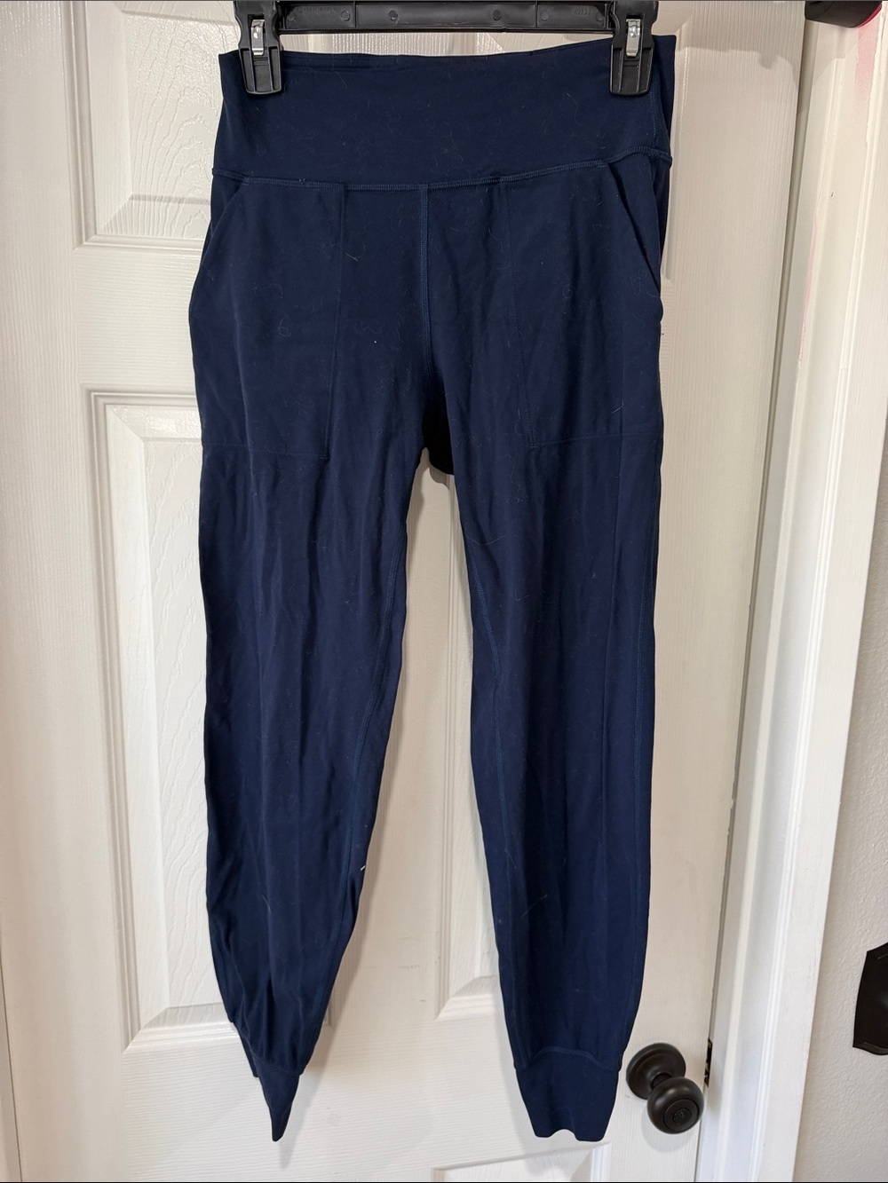 lululemon athletica Deep Navy High-Waist Cropped Leggings with Pockets
